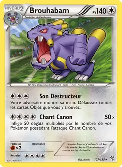 Carte Pokémon Brouhabam 107 — Tempète Plasma