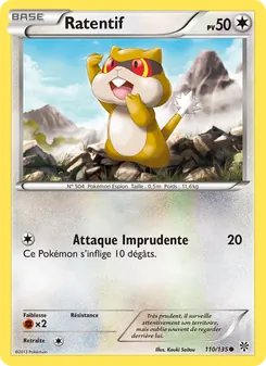 Carte Pokémon Ratentif 110 — Tempète Plasma