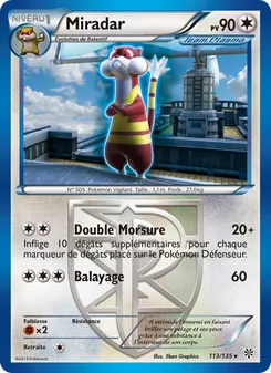 Carte Pokémon Miradar 113 — Tempète Plasma