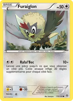 Carte Pokémon Furaiglon 115 — Tempète Plasma