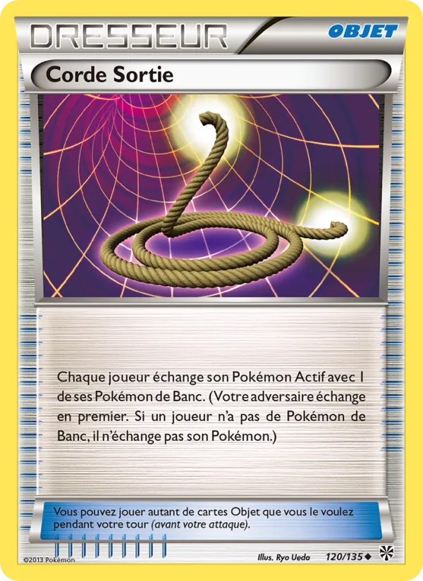 Carte Pokémon Corde Sortie 120/135 de l'extension Tempète Plasma