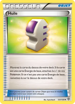 Carte Pokémon Huile 121 — Tempète Plasma