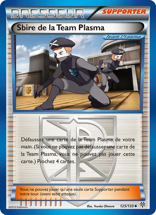 Carte Pokémon Sbire de la Team Plasma 125/135 de l'extension Tempète Plasma