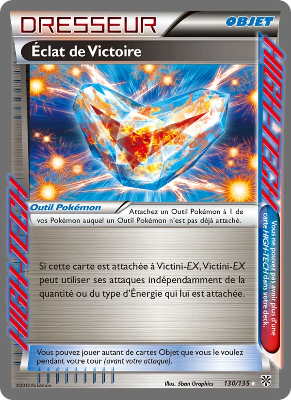 Carte Pokémon Éclat de Victoire 130/135 de l'extension Tempète Plasma