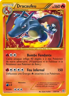 Carte Pokémon Dracaufeu 136 — Tempète Plasma