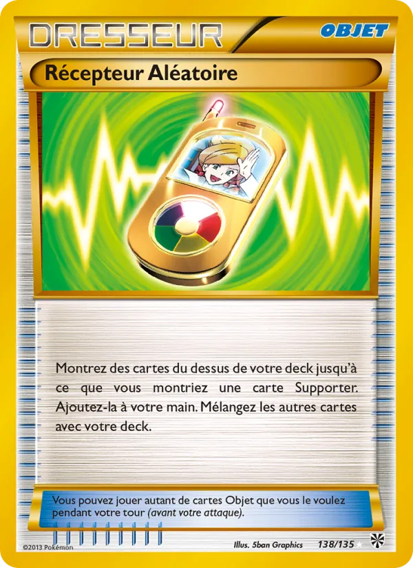 Carte Pokémon Récepteur Aléatoire 138/135 de l'extension Tempète Plasma