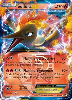 Carte Pokémon Sulfura-EX 14 — Tempète Plasma