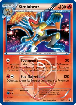 Carte Pokémon Simiabraz 17 — Tempète Plasma