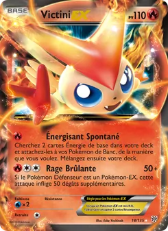 Carte Pokémon Victini-EX 18 — Tempète Plasma