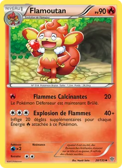 Carte Pokémon Flamoutan 20 — Tempète Plasma