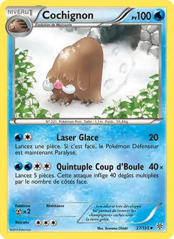 Carte Pokémon Cochignon 27 — Tempète Plasma