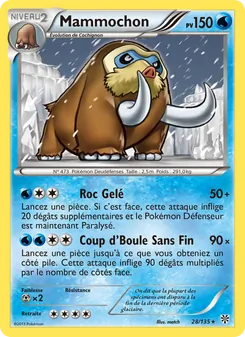 Carte Pokémon Mammochon 28 — Tempète Plasma