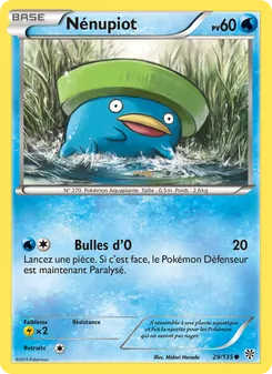 Carte Pokémon Nénupiot 29 — Tempète Plasma