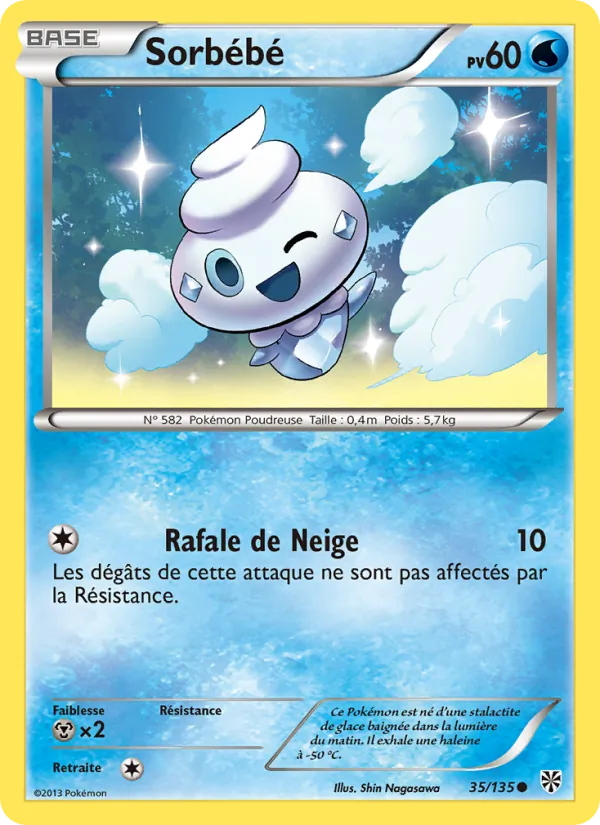 Carte Pokémon Sorbébé 35/135 de l'extension Tempète Plasma