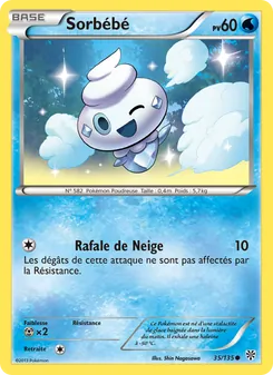 Carte Pokémon Sorbébé 35 — Tempète Plasma