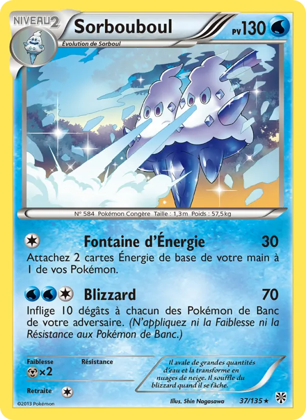 Carte Pokémon Sorbouboul 37/135 de l'extension Tempète Plasma