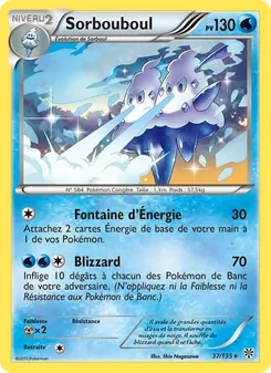Carte Pokémon Sorbouboul 37 — Tempète Plasma