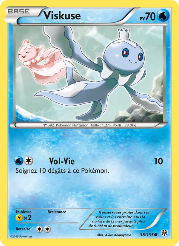 Carte Pokémon Viskuse 38/135 de l'extension Tempète Plasma