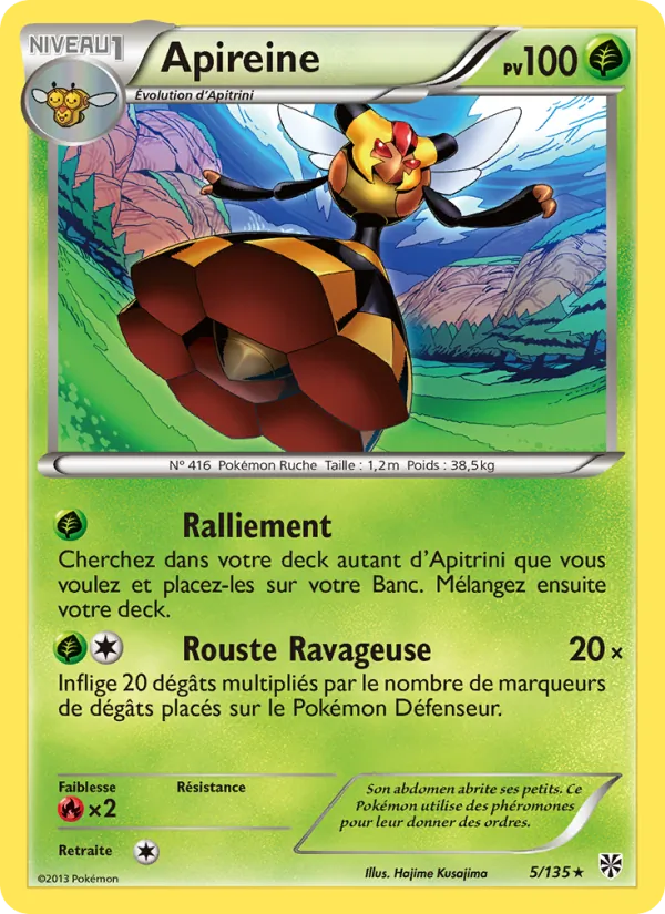 Carte Pokémon Apireine 5/135 de l'extension Tempète Plasma