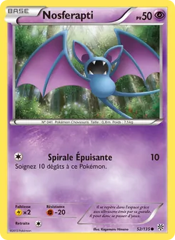 Carte Pokémon Nosferapti 52 — Tempète Plasma