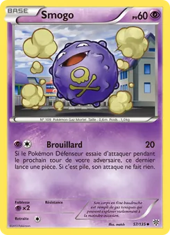 Carte Pokémon Smogo 57 — Tempète Plasma