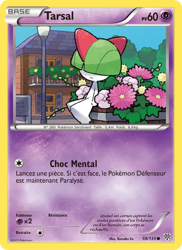 Carte Pokémon Tarsal 59/135 de l'extension Tempète Plasma