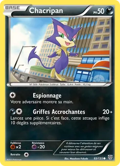 Carte Pokémon Chacripan 83 — Tempète Plasma