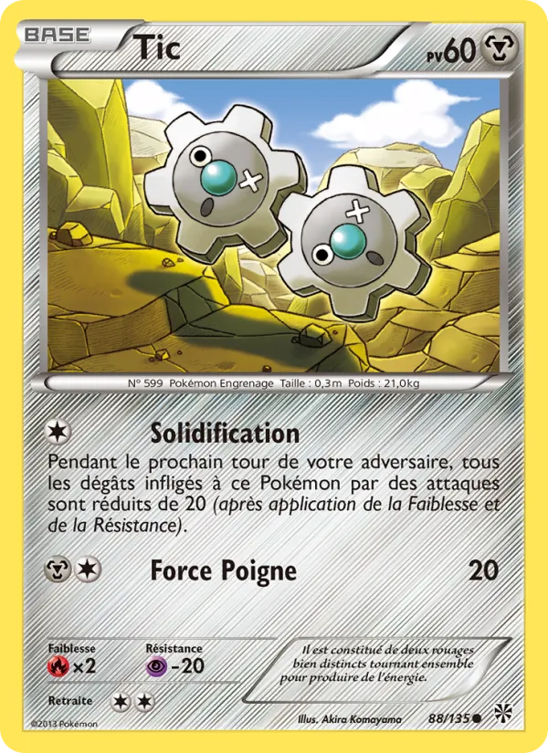 Carte Pokémon Tic 88/135 de l'extension Tempète Plasma