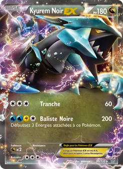 Carte Pokémon Kyurem Noir-EX 95 — Tempète Plasma