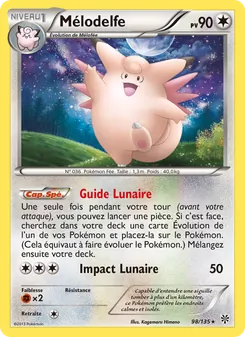 Carte Pokémon Mélodelfe 98 — Tempète Plasma