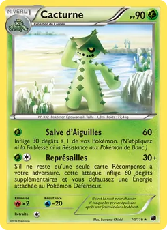 Carte Pokémon Cacturne 10 — Glaciation Plasma
