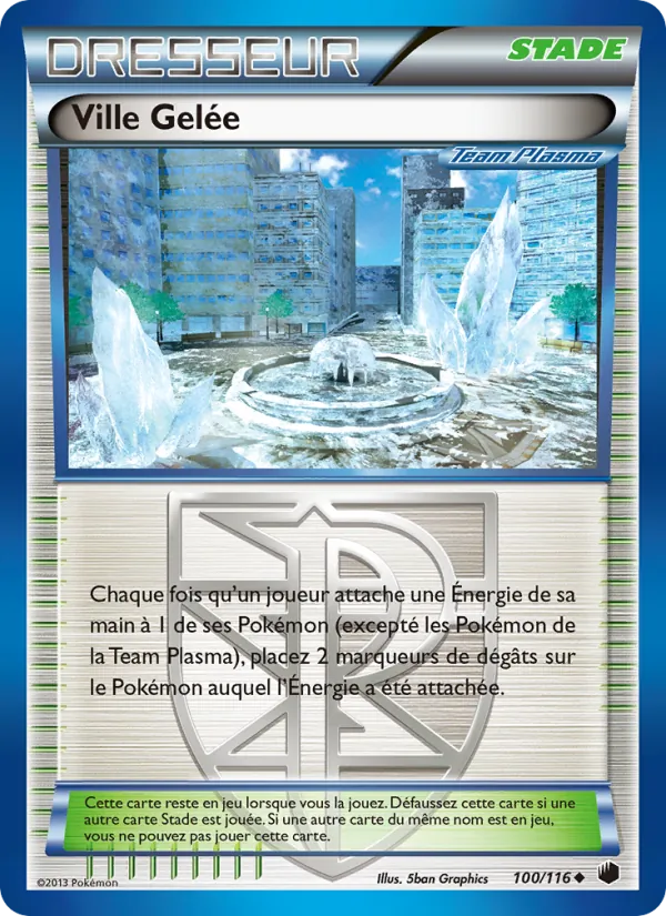 Carte Pokémon Ville Gelée 100/116 de l'extension Glaciation Plasma