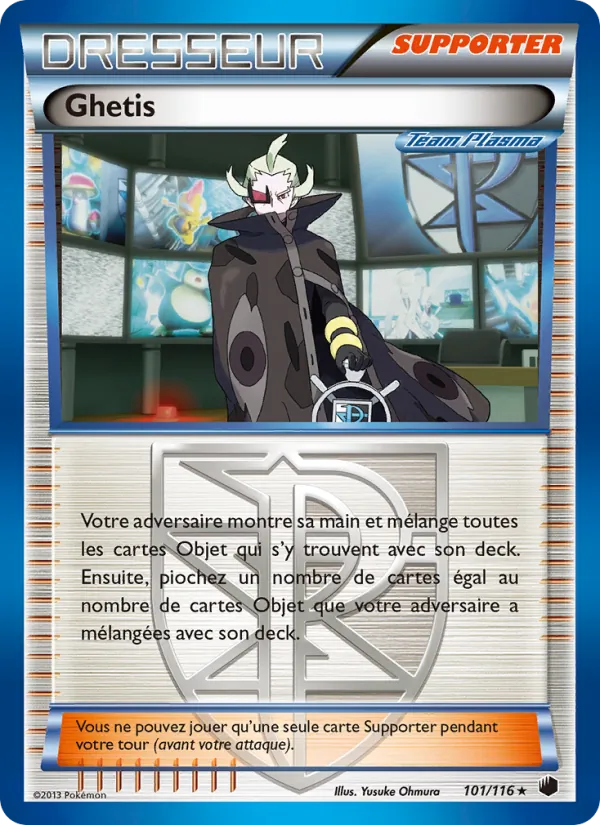 Carte Pokémon Ghetis 101/116 de l'extension Glaciation Plasma