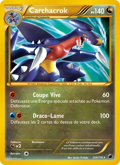 Carte Pokémon Carchacrok 120 — Glaciation Plasma