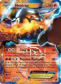 Carte Pokémon Heatran-EX 13 — Glaciation Plasma