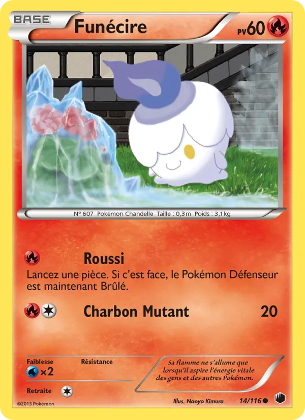 Carte Pokémon Funécire 14/116 de l'extension Glaciation Plasma