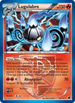 Carte Pokémon Lugulabre 16 — Glaciation Plasma
