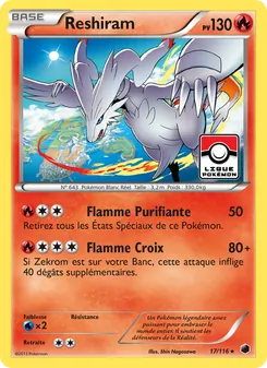 Carte Pokémon Reshiram 17 — Glaciation Plasma