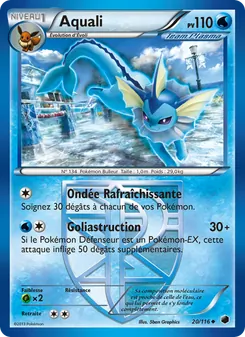 Carte Pokémon Aquali 20 — Glaciation Plasma