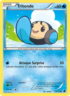 Carte Pokémon Tritonde 24 — Glaciation Plasma