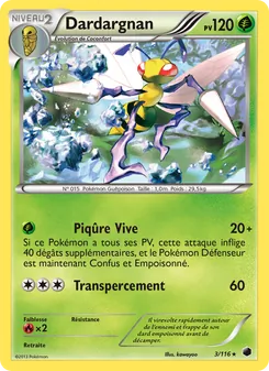Carte Pokémon Dardargnan 3 — Glaciation Plasma