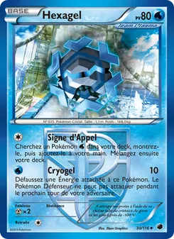 Carte Pokémon Hexagel 30 — Glaciation Plasma