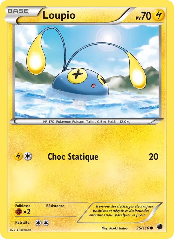 Carte Pokémon Loupio 35/116 de l'extension Glaciation Plasma