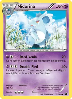 Carte Pokémon Nidorina 41 — Glaciation Plasma