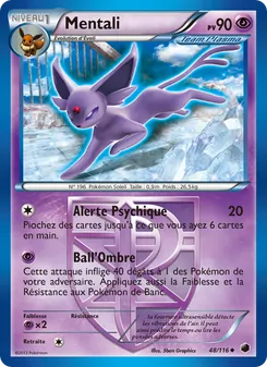 Carte Pokémon Mentali 48 — Glaciation Plasma