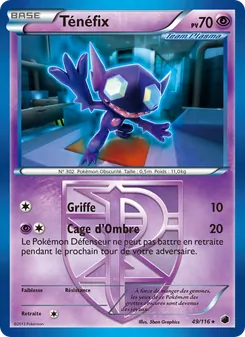 Carte Pokémon Ténéfix 49 — Glaciation Plasma