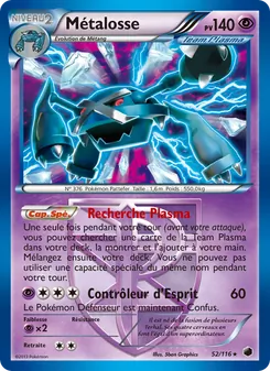 Carte Pokémon Métalosse 52 — Glaciation Plasma