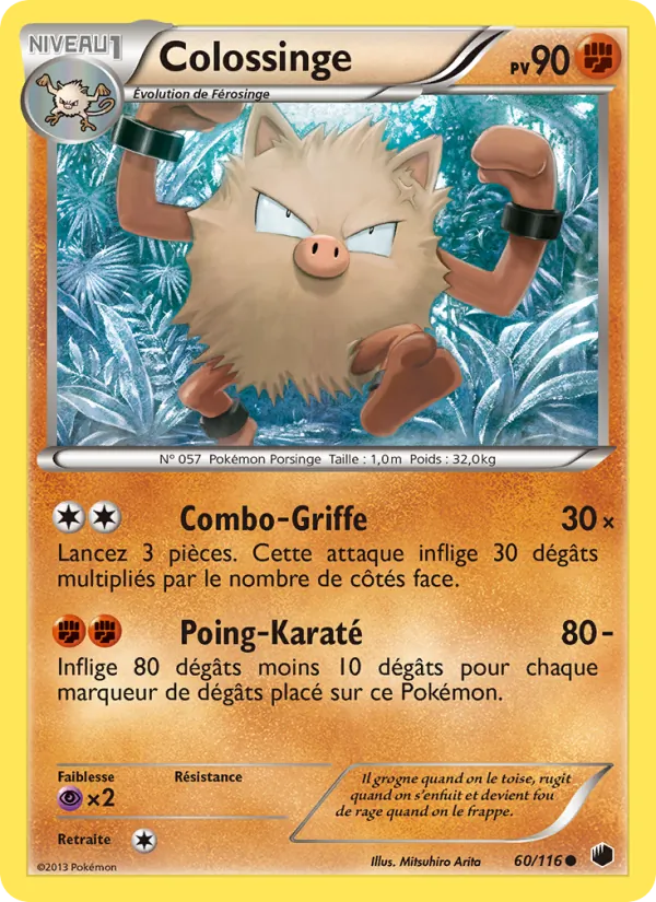 Carte Pokémon Colossinge 60/116 de l'extension Glaciation Plasma