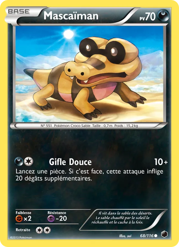 Carte Pokémon Mascaïman 68/116 de l'extension Glaciation Plasma