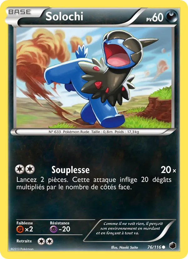 Carte Pokémon Solochi 76/116 de l'extension Glaciation Plasma
